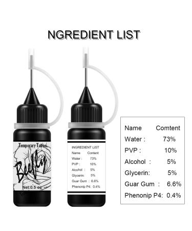 Semi Permanent Temporary Ink Kit - DIY Freehand Ink for Kids, Women, and Adults - Includes 24 Pcs Adhesive Stencils - Fake Freckle Full Kit in 2 Colors - Buy Online on GoSupps.com