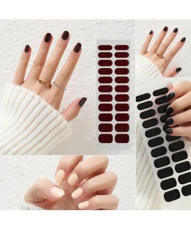 Sarafine Nail Strips Glam Gelz Nail Sticker Sarafine Nail Strips Kit Sarafine Starter Kit Gel Nail Strips Classic French Easy to Apply & Remove (E) - Buy Online on GoSupps.com