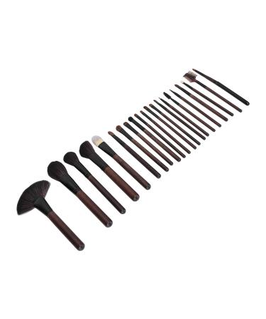 Professional Wooden Handle Makeup Brush Set - Efficient Powder Grasping Cosmetic Tools with Storage Bag | International Shipping - Buy Online on GoSupps.com