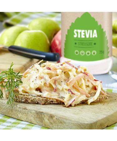 Huxol Stevia Sugar Alternative Powder 75g | Vegan Gluten-Free Halal Calorie-Free Tooth-Friendly for Baking & Cooking - Buy Online on GoSupps.com