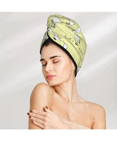 Unicorn Sun Salutation Yoga Microfiber Hair Towel | Soft Absorbent Wrap for Long Curly Hair - Quick Dry Coral Velvet Cap for Women - Buy Online on GoSupps.com