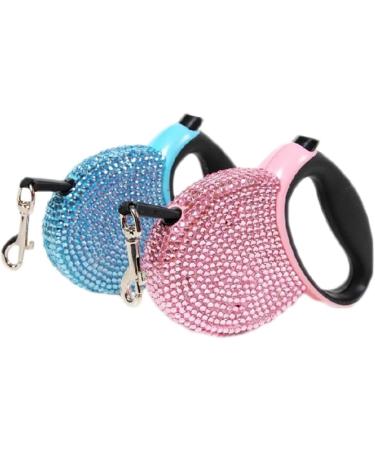 Sweet Roller Leash - Extendable Rhinestone Walking Leash for Small & Medium Dogs Puppies & Cats - Perfect Pet Parenting Accessory - Buy Online on GoSupps.com
