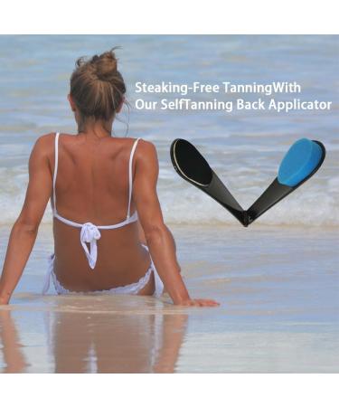 2 Pack Self Tanner Applicator for Back - Foldable Lotion Applicator for Back - Sunscreen Applicator for Tanning in Hard to Reach Areas - Buy Online on GoSupps.com