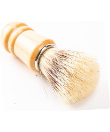 Fomiyes 2st Goat Hair Bartbrush Set - Men's Hairdresser Shaving Brush & Dust Catcher for Grooming & Beard Care - Buy Online on GoSupps.com