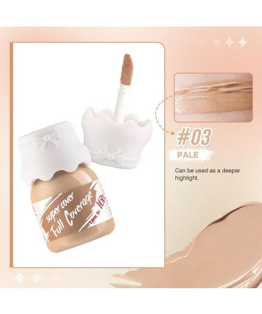 Full Coverage Concealer Full coverage concealer for brown spots under the eyes light color 15 ml for spot coverage suitable for Ximan skin - Buy Online on GoSupps.com