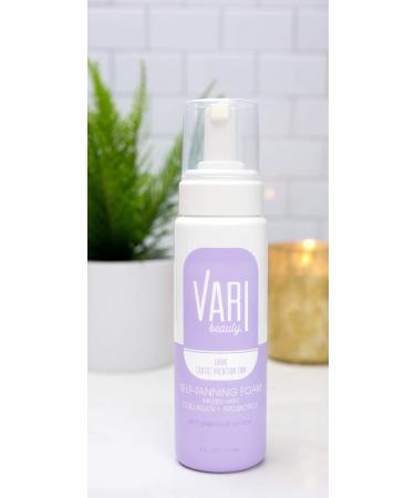 Vari Beauty Dark Self-Tanning Foam (6 Fl Oz) | Collagen & Probiotics | Instant Exotic Tan | Quick Dry, Streak-Free | Ultimate Hydration - Buy Online on GoSupps.com