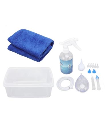 Ear Wax Removal Kit with 500ml Ear Wash Bottle Spray Nozzle Ear Muff Silicone Tube Ear Wash Ball and Storage Box Safe and Effective Ear Cleaner for Adults and Kids