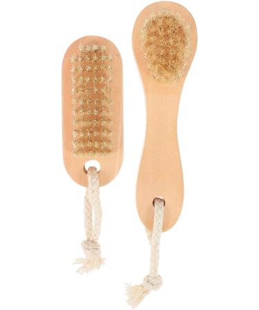 minkissy Wooden Face Cleansing Brush for Facial Exfoliation Dry Brush for Face Care Exfoliating Face Brush Skin Scrubber - Buy Online on GoSupps.com