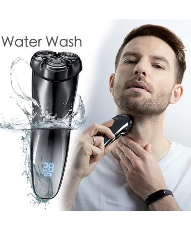 Premium Head Shavers for Bald Men - Rechargeable Electric Razor with LCD Display & IPX7 Waterproof | Full Body Washable (Black - Buy Online on GoSupps.com