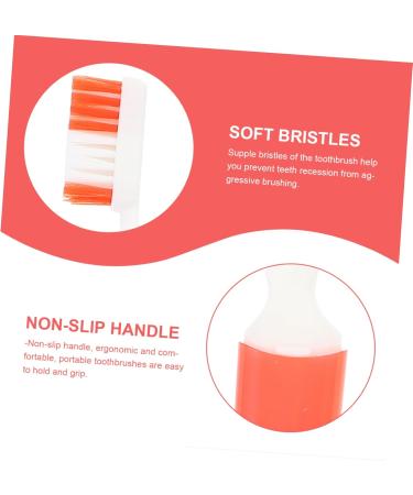 4-Pack Travel Toothbrushes for Kids & Adults - Lightweight Plastic Mouth Cleaning Brushes - Comfortable & Convenient for Household Use - Buy Online on GoSupps.com