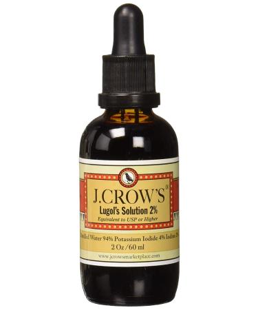 J.Crow's Lugol's Solution of Iodine 2% 2oz (4oz)