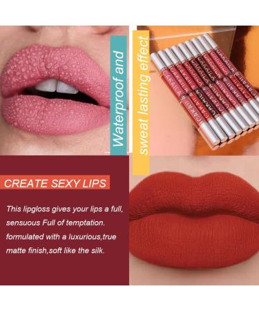 FAEYLI 9Pcs Matte Liquid Lipstick + 1Pcs Lip Plumper Set | Long Lasting & Waterproof Lip Gloss Kit - Buy Online on GoSupps.com