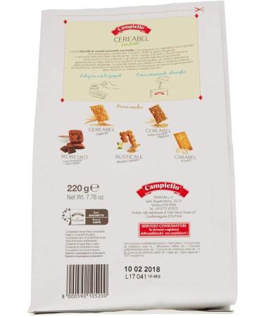  Italian Gourmet E.R. Campiello Pack of 6 cereal biscuits with fruit - 220 g - Buy Online on GoSupps.com