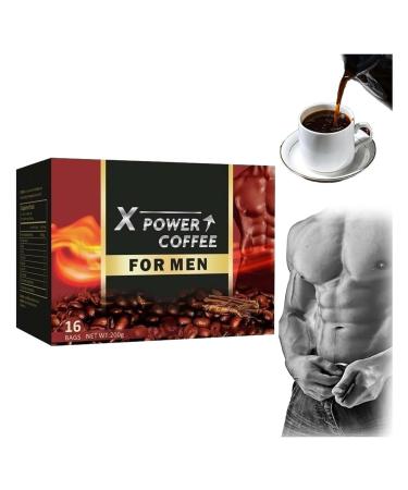 X Power Coffee X Power Coffee for Men The Secret To Strong Men Energy coffee for men Energy-boosting coffee Power Coffee for Men X-Power Coffee x Power Coffee For Man (1BOX Coffee) Coffee 192 g (Pack of 1)