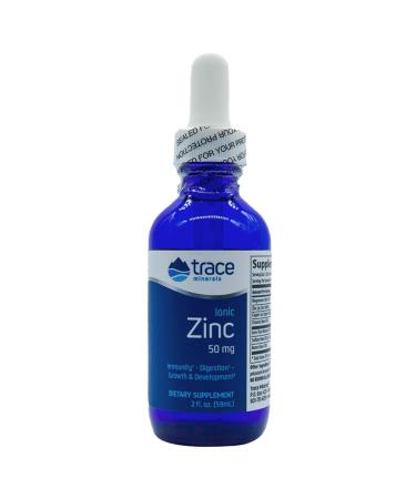 Trace Minerals Ionic Zinc 50mg Zinc 60ml Gluten Free Soy Free Vegetarian