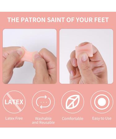 WLLHYF Bunion Cushion Protector - 10 Pcs Washable Gel Shields for Big Toe, Toe Separator for Pain Relief - Buy Online on GoSupps.com