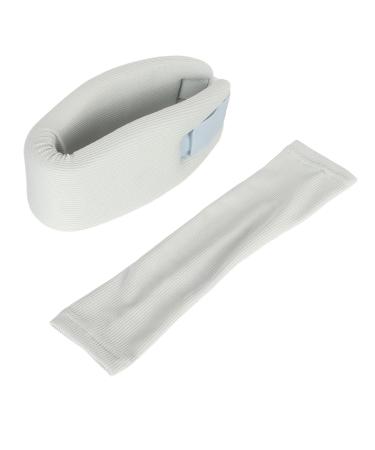 Neck Brace for Pain Relief | Grey Neck Support Prevents Forward Head Posture Breathable Travel Aid - Buy Online on GoSupps.com