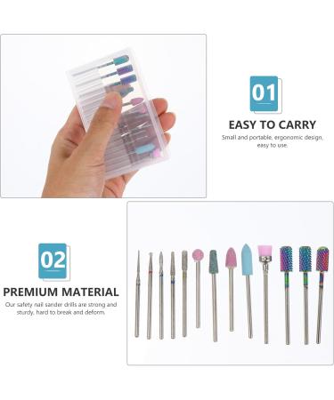 FRCOLOR 1 Nail Drill Set Nail Polishing Bits Ceramic Nail Bits Acrylic Nail Drill Bits Manicure File Bit Nail Cleaner Tool Nail Tool Manicure Drill Bit Colorful Appendix Ceramics To Rotate - Buy Online on GoSupps.com