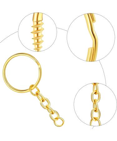 360 Pieces Keychain Rings with Jump Rings, Screw Eye Pins Hooks for DIY Crafts - Mixed Color 25mm Pack - Buy Online on GoSupps.com