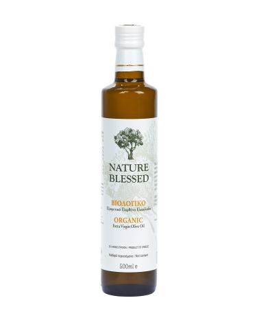 Nature Blessed Greek Organic Extra Virgin Olive Oil 500 ml Glass