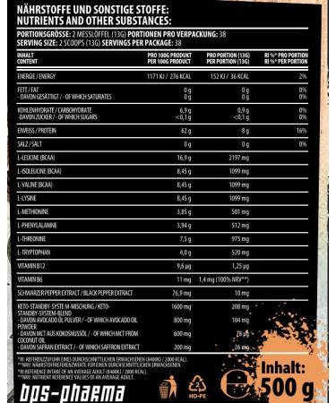 BPS Pharma 4YourGainz Bro EAA Keto-Blend Amino Acids 500g - Peached Ice Tea | Best Bodybuilding Supplement for Muscle Gain & Recovery - Buy Online on GoSupps.com