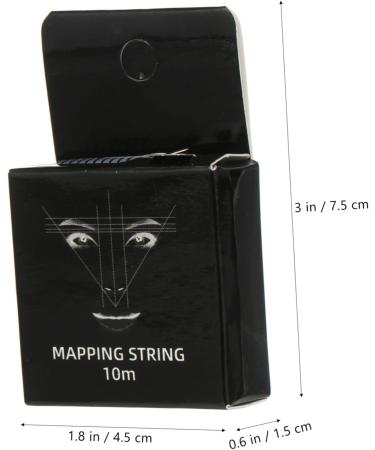 PLAFOPE Brow Mapping Thread Ink Pattern Embroidery Thread Ruler Brows Eyebrow Stamp Microblading Caliper Brow Ruler Draw a Line - Buy Online on GoSupps.com