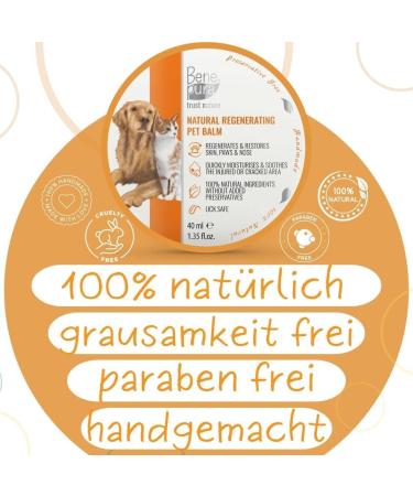 Benepura Pfotenbalsam 40 ml - Natural Paw Care for Dogs & Cats - Moisturizes Rough Cracked Paws and Noses - Wound Ointment & Paw Protection - Buy Online on GoSupps.com