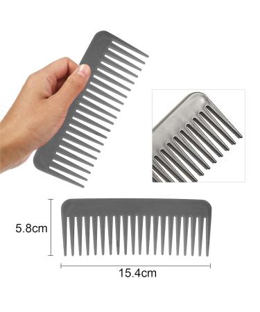 Luoshapucy Wide Tooth Antistatic Hair Comb for Men & Women - Perfect Hairdresser Styling Tool (Gray) - Buy Online on GoSupps.com