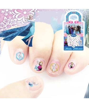 Nail ticker self -adhesive nail sticker 6 sheet cartoon princess nail art decal pictures diy nail art decoration for women girls children