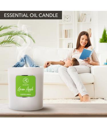 Armatics Green Apple Fragrance Candle - Natural Soy Aromatherapy Candle for Home | Perfect Gift for Mother's Day & Birthdays - Buy Online on GoSupps.com