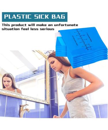 LAOJU 1000ML Vomit Bags Disposable Emesis Bag 12 Pack - Portable Nausea Bags for Airsickness, Travel, Car Motion Sickness - Barf Bags for Throw Up, Puke - Morning Sickness Relief - Buy Online on GoSupps.com