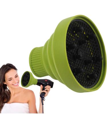 Ysvnlmjy Blow Dryer Attachment - Heat Resistant Foldable Silicone Hair Dryer Vent Hood Soft Multifunctional Universal Hair Dryer Accessories for Hair Styling green - Buy Online on GoSupps.com