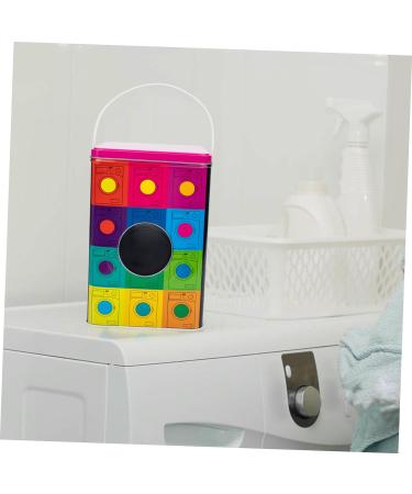 Zerodeko 3pcs washing powder storage bucket laundry tin container containers with lids laundry snack container Storage Container storage jar wrought iron Metal - Buy Online on GoSupps.com