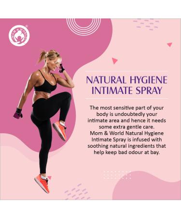 Mom & World Natural Hygiene Intimate Spray - 100ml | Dermatologically Tested for 24-Hour Odour Protection - Buy Online on GoSupps.com