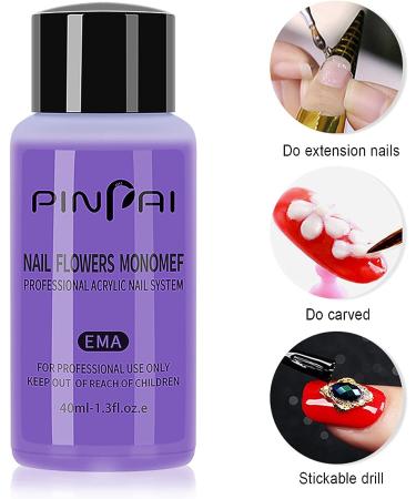 Bluelans 40ml Professional Acrylic Nail Liquid Monomer for Nail Extension and Art - Buy Online on GoSupps.com