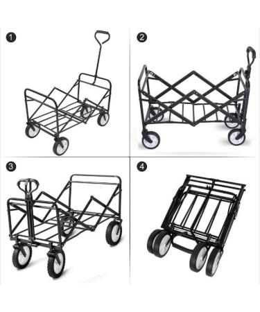 Collapsible Folding Garden Outdoor Park Utility Wagon Picnic Camping Cart for Outdoor Garden Beach Park Shopping Festival Camping Gardening Concerts Pets G:gray - Buy Online on GoSupps.com