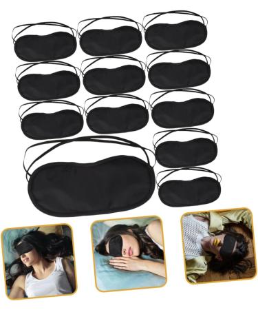 48 pcs Silk Sleep Masks Set - Satin Eye Covers for Men - Black Blindfold for a Good Night's Sleep - Buy Online on GoSupps.com
