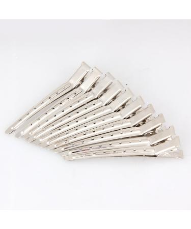 Demiawaking 10pcs Stainless Steel Hair Clips - Professional Barber Cutting Clamps for Salon Use - Buy Online on GoSupps.com