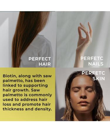 Herbalicious Liquid Collagen for Women - Hair Skin Nails Supplement with Biotin, Keratin, Saw Palmetto - Made in USA - 2fl oz - Buy Online on GoSupps.com