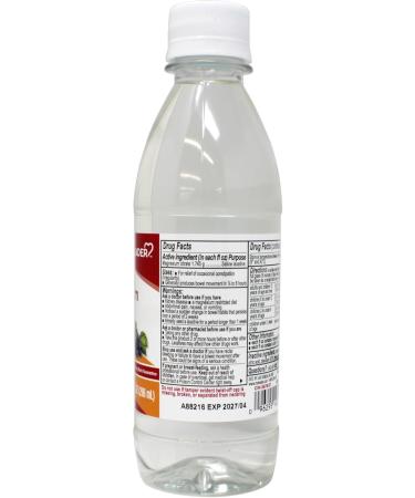 Leader Magnesium Citrate Saline Laxative Sugar-Free Grape Flavor 10 FL OZ - Buy Online on GoSupps.com