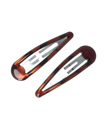 Solida Essentials hair clips Click-Clack classic coated havana 2 pieces