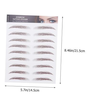Buy Housoutil Eyebrow Transfer Stickers - 9 Sheets 4D & 6D Makeup Tools for Perfect Brow Shaping | International Shipping Available - Buy Online on GoSupps.com