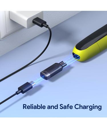 Yinke 8V HQ850 Type-C Shaver Charger Adapter for Philips Norelco Oneblade QP2630 QP2530 - USB-C Electric Shaver Power Supply - Buy Online on GoSupps.com