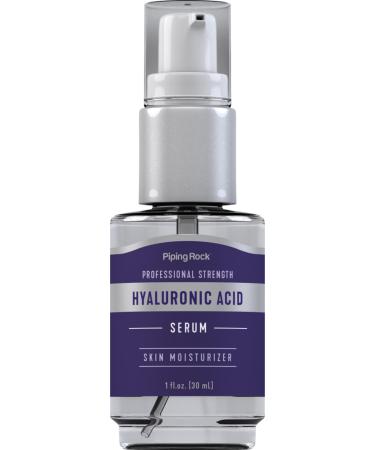 Piping Rock Hyaluronic Acid Serum for Face | 1 fl oz | Moisturizer for Skin and Body | Cruelty Free