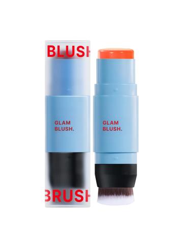 Stick Blush for Cheeks and Lips | Lightweight Cream Texture Multi-Use | Long-Lasting Moisturizing Makeup with Dual-Ended Applicator for Travel and Office