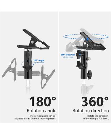 NEEWER Heavy Duty Metal Clamp Holder with 5/8 Light Stand Attachment for Reflector - Studio Quality - Buy Online on GoSupps.com