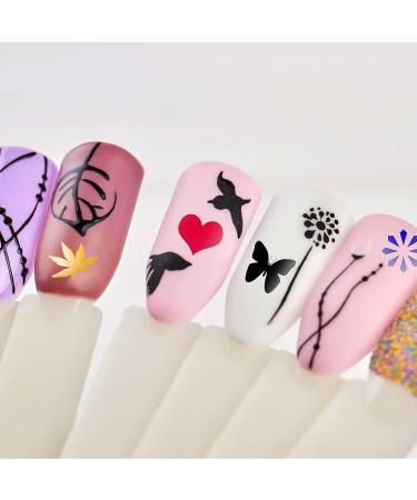 Linyuthia Nail Art Pen Set - 6 Colors Nail Polish Marker for DIY Flower & Abstract Designs - Gold, Silver, Black, White, Blue, Red - Buy Online on GoSupps.com