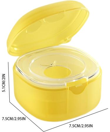 JPSDOWS Pacifier Holder Etui | Stylish Universal Pacifier Clips Box & Storage Bag - Portable Yellow Pacifier Organizer - Buy Online on GoSupps.com