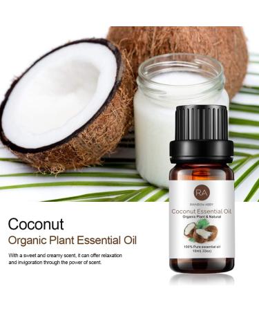 Coconut Essential Oil Pure Undiluted Premium Grade Coconut Oil - 10 mL Coconut 10 ml (Pack of 1) - Buy Online on GoSupps.com