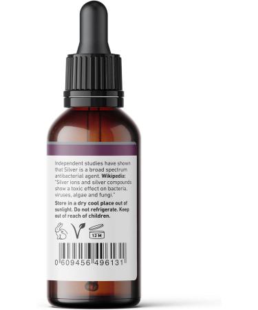 Natures Greatest Secret Premium Colloidal Silver 20ppm 50ml Dropper Bottle | High pH 9.0 | Amber Glass - Buy Online on GoSupps.com